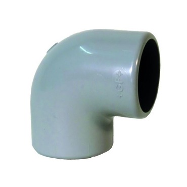 Elbow 90° in PVC-C Serie: 100 PN16 - metric - glue fitting